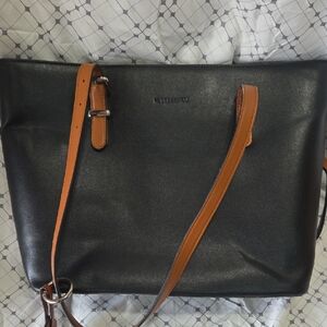 West Bronco Black and Tan Tote